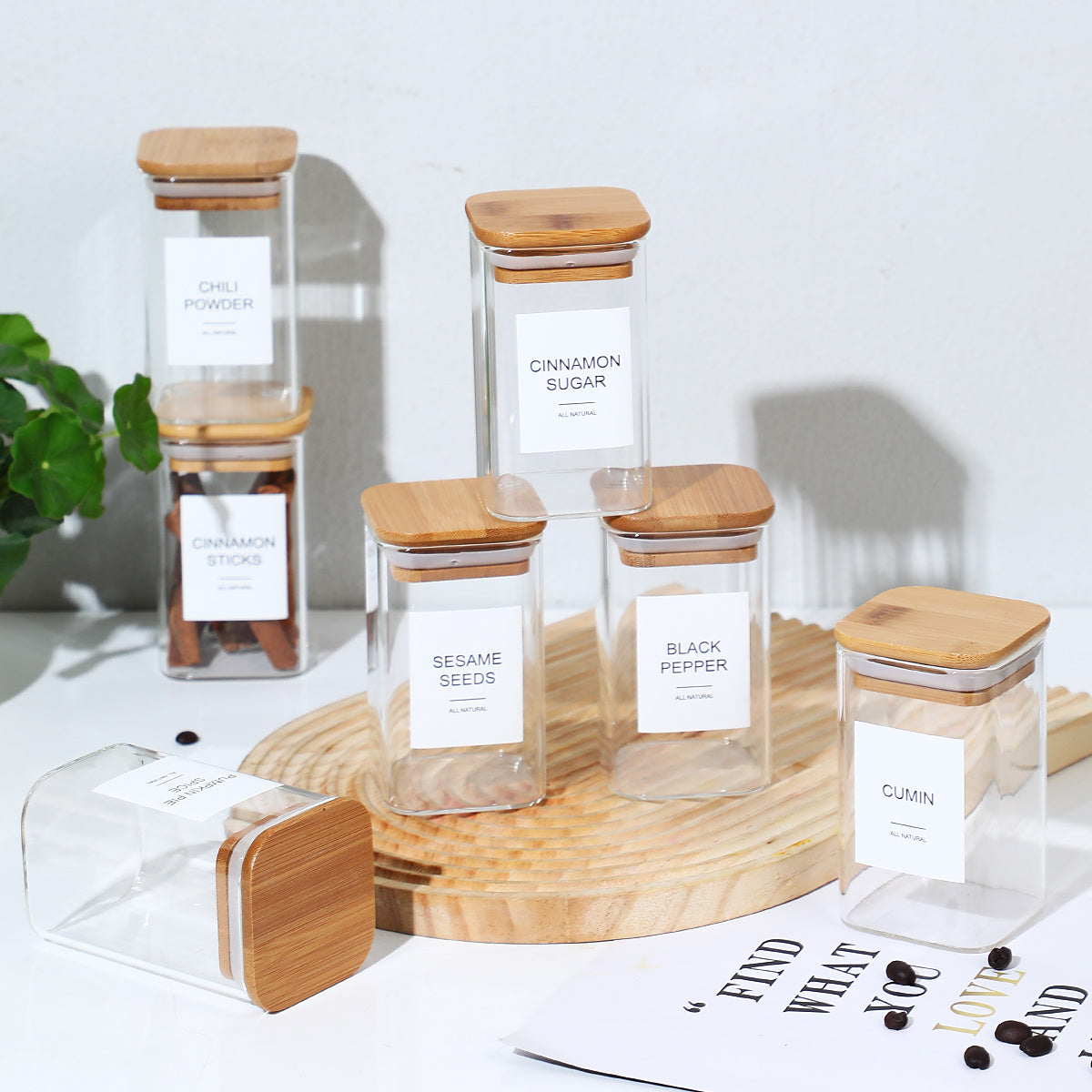 SpiceCraft™ 24-Piece Glass Pepper & Salt Bottles