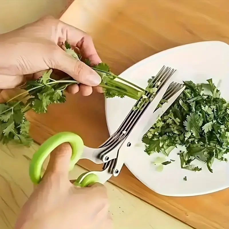 Premium 5-Layer Vegetable Scissors – Multi-Functional