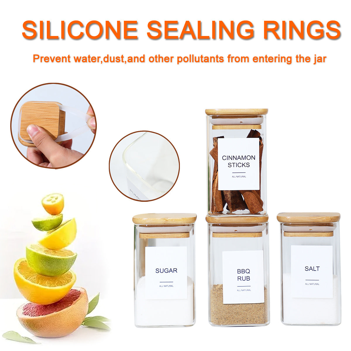 SpiceCraft™ 24-Piece Glass Pepper & Salt Bottles