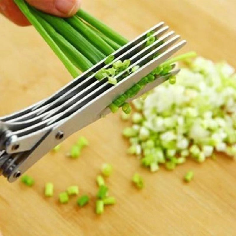 Premium 5-Layer Vegetable Scissors – Multi-Functional