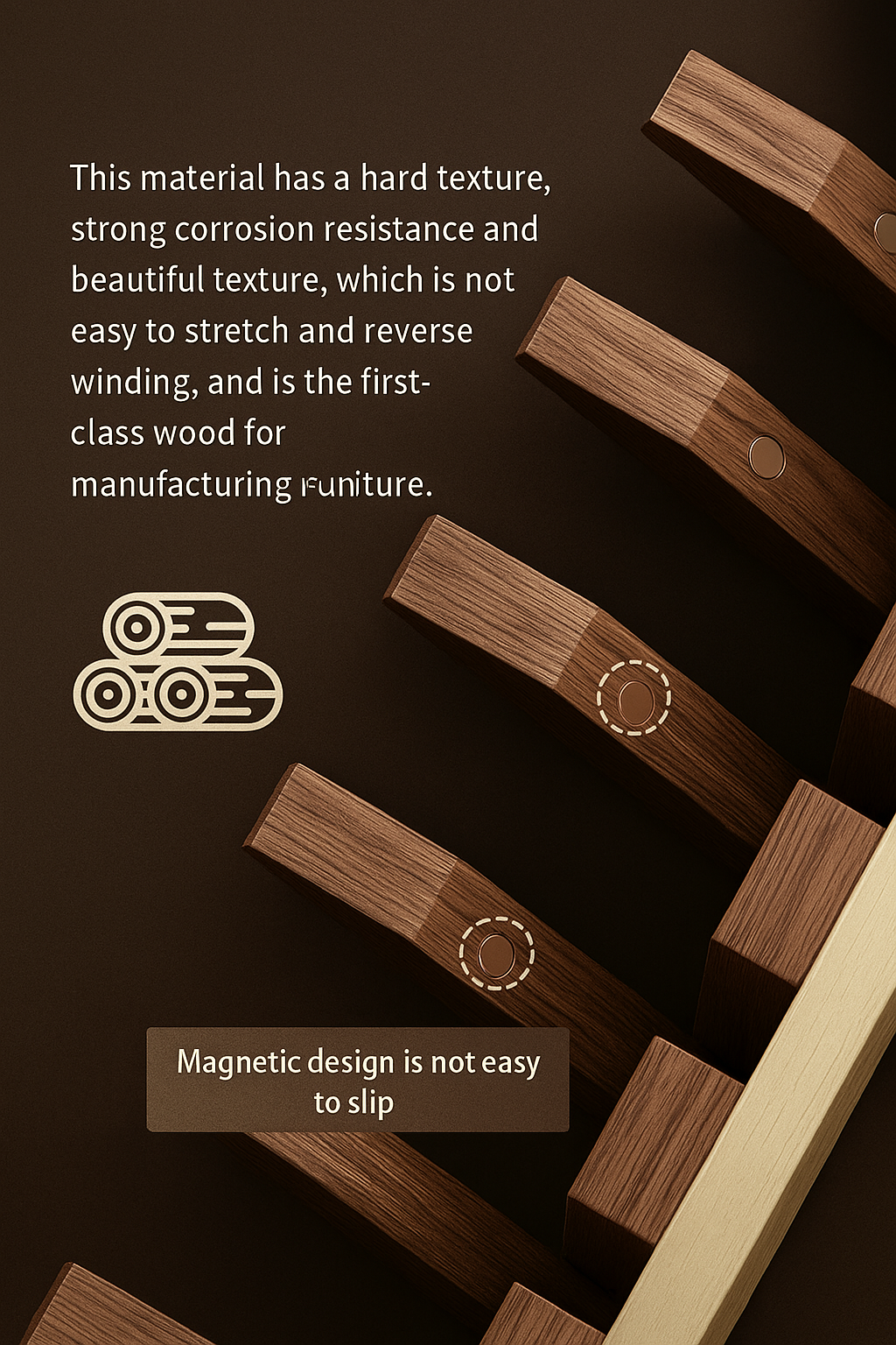 Folding Wooden Wall Hook   Organizer for Everyday Use