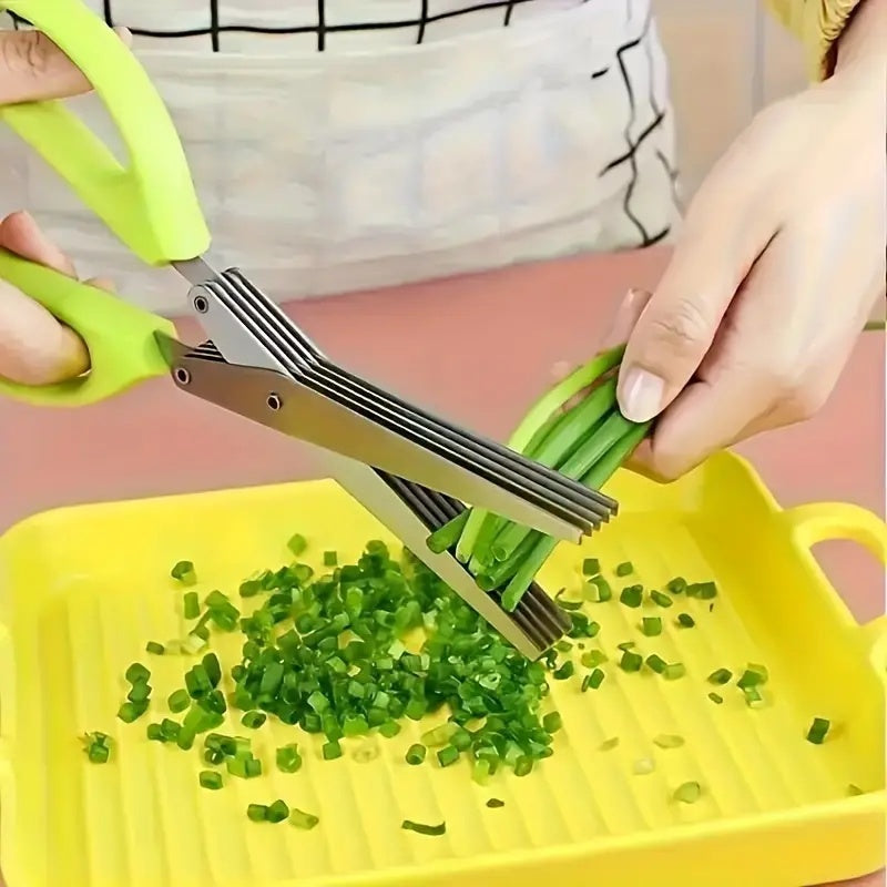 Premium 5-Layer Vegetable Scissors – Multi-Functional