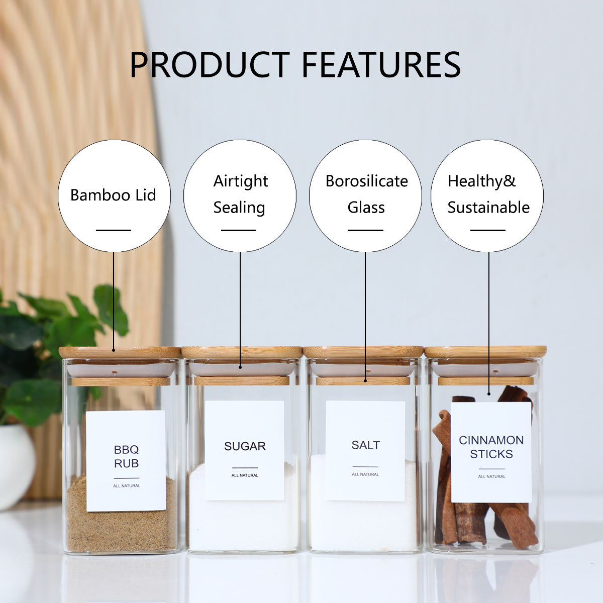 SpiceCraft™ 24-Piece Glass Pepper & Salt Bottles