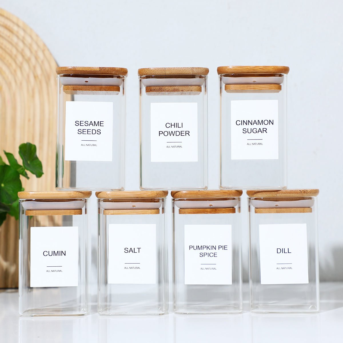SpiceCraft™ 24-Piece Glass Pepper & Salt Bottles