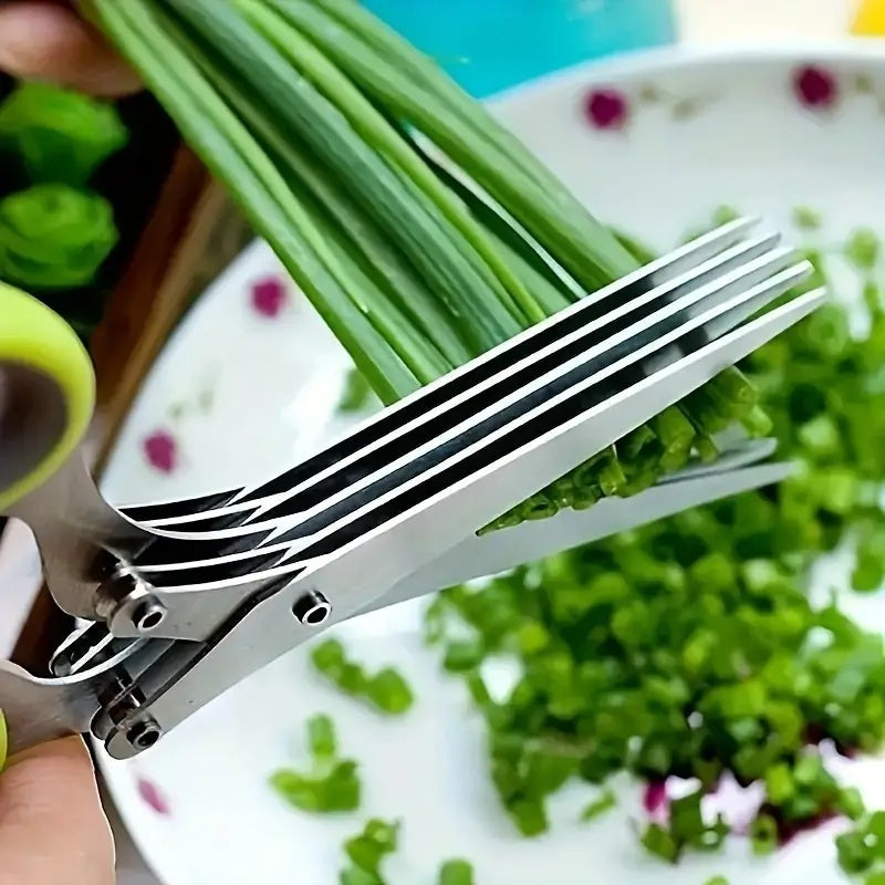 Premium 5-Layer Vegetable Scissors – Multi-Functional